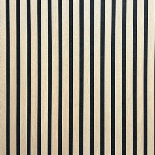 Acoustic Wall Panels Natural Oak Wood Colour Media Feature Wall 240cm x 240cm