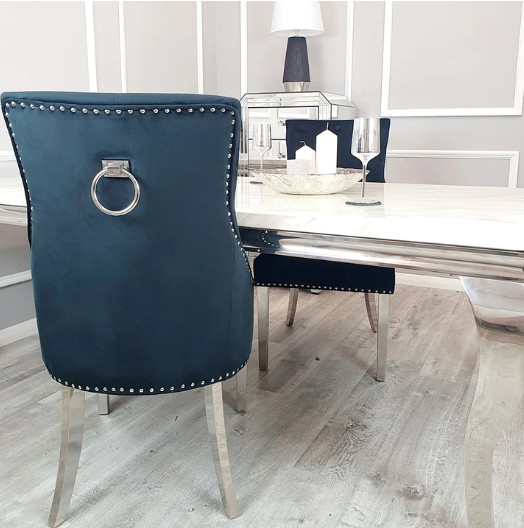 Navy knocker chairs deals