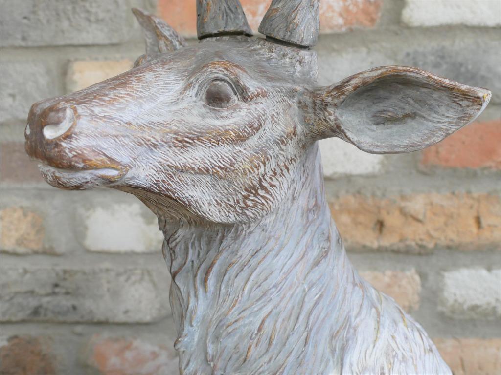 Resin Stag Head Ornament 72 cm high Decor