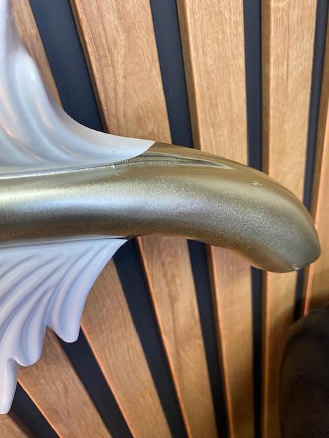 Feather Wall Light Decor with LED 100cm long, choice of colour stem