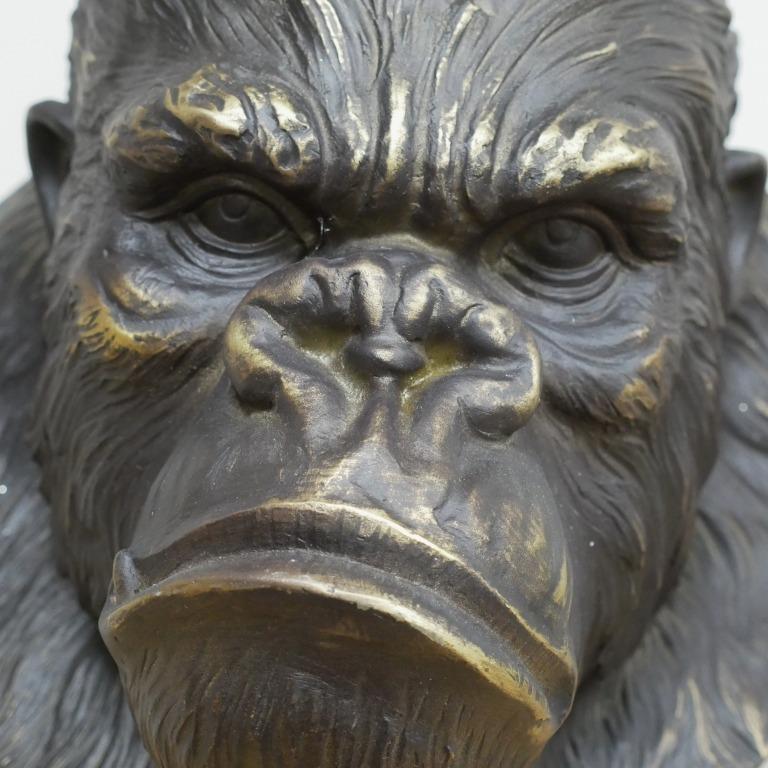 Gorilla Bust Sculpture 37cm high