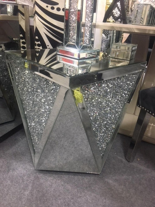 Luxury Sparkle Crushed Crystal Pedestal