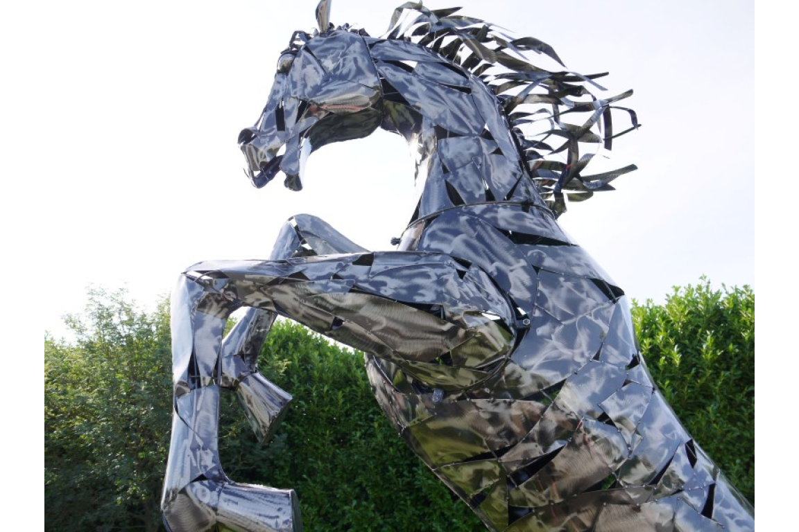 Extra Large Rearing Horse Statue 330cm high Metal Garden Ornament