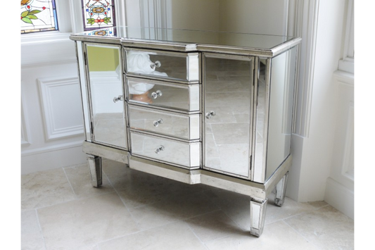 Vemetian Mirrored Antique style sideboard