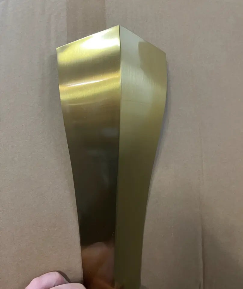 White Ceramic coffee table with gold vein, Gold metal frame & legs