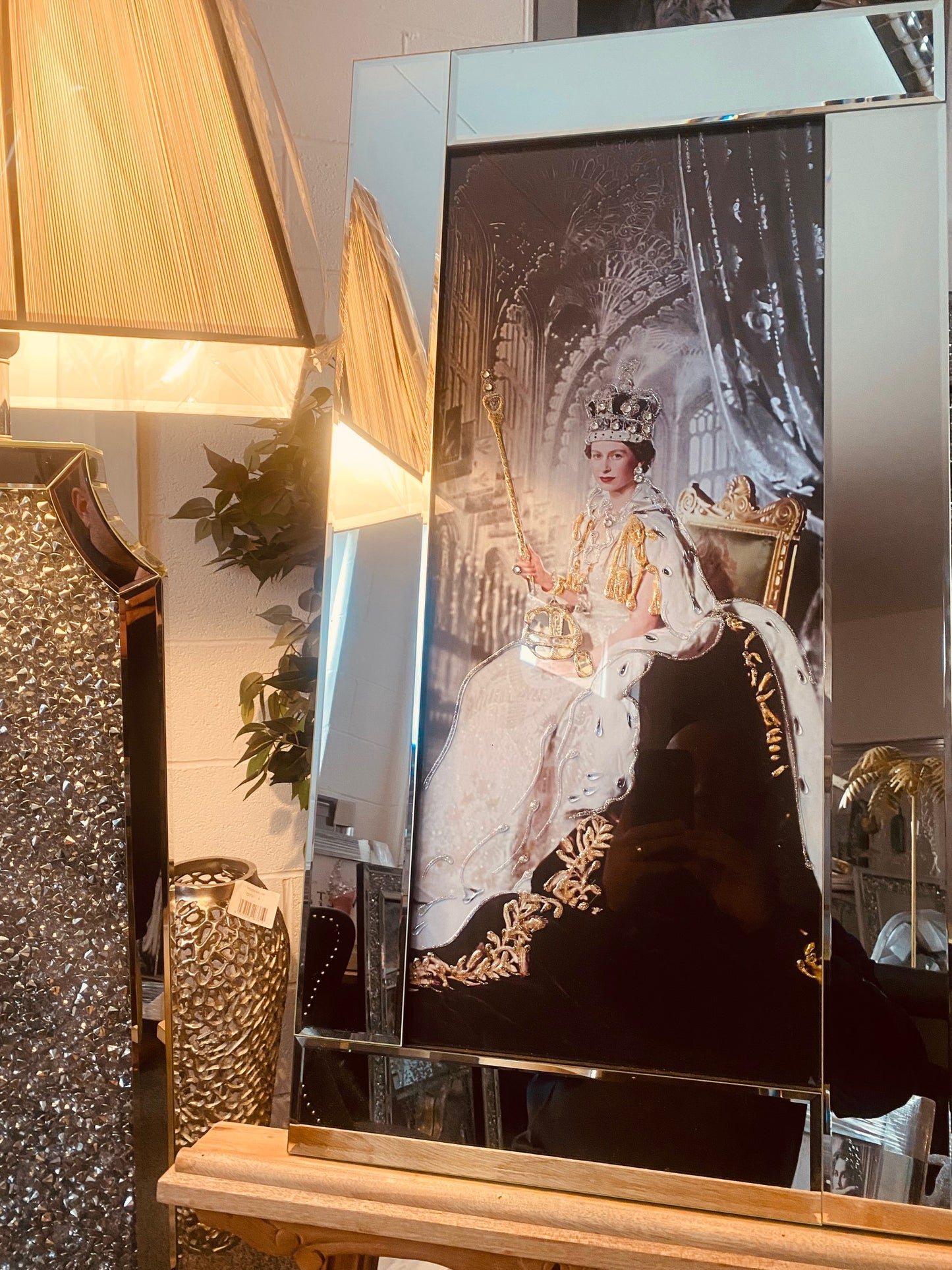 A Royal Portrait of Queen Elizabeth ll, 3D Glitter Art