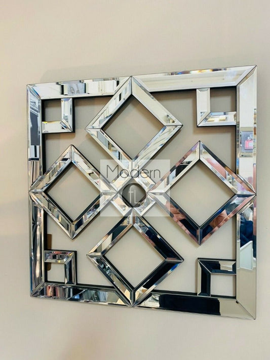 Geometric mirror wall art 40cm x 40cm