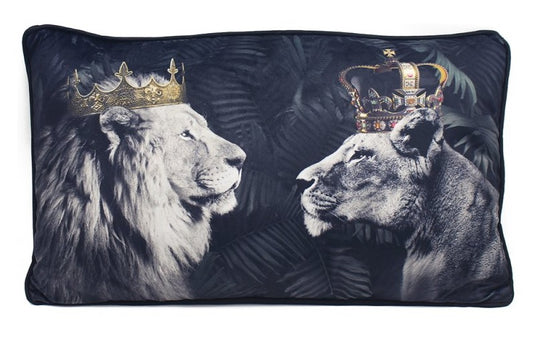 King & Queen Lion Rectangle cushion