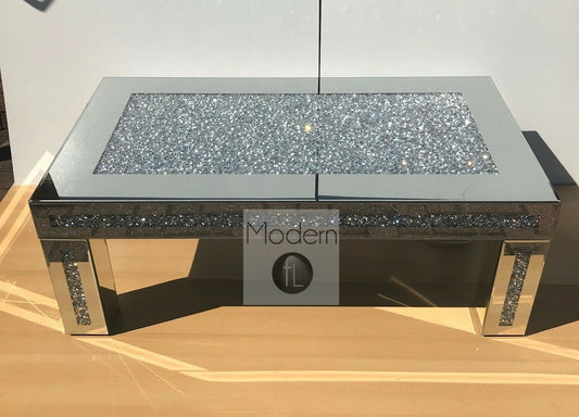 Crushed Crystal Rectangle Coffee Table