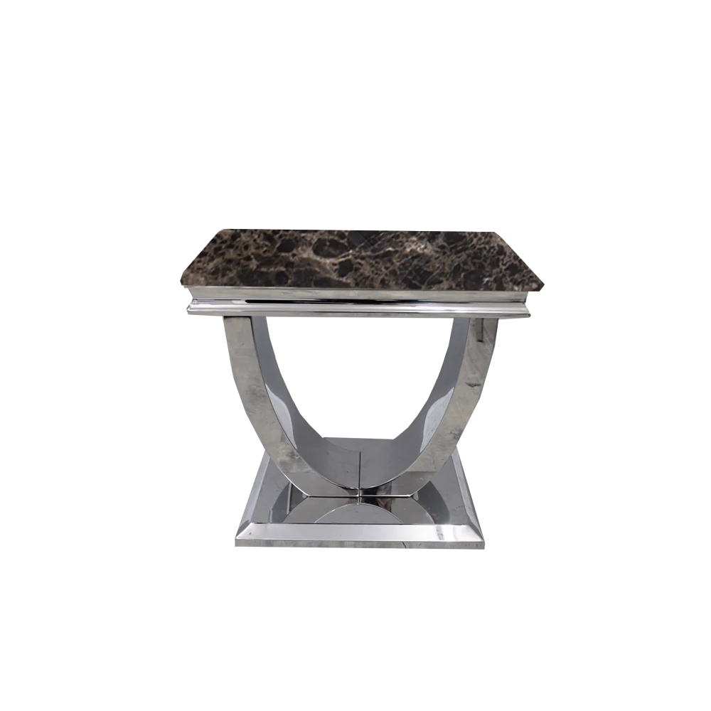 New Wave Side Table with Marble Top, colour option