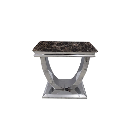 New Wave Side Table with Marble Top, colour option