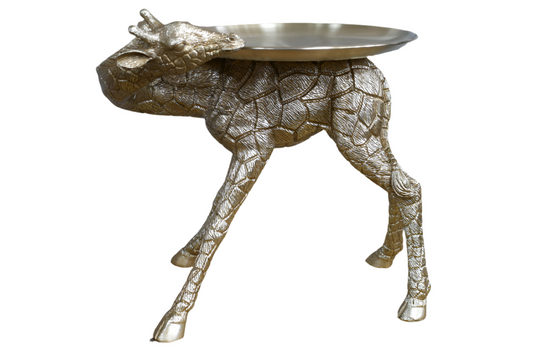 Gold Giraffe Side Table Beautiful Golden Animal End Table