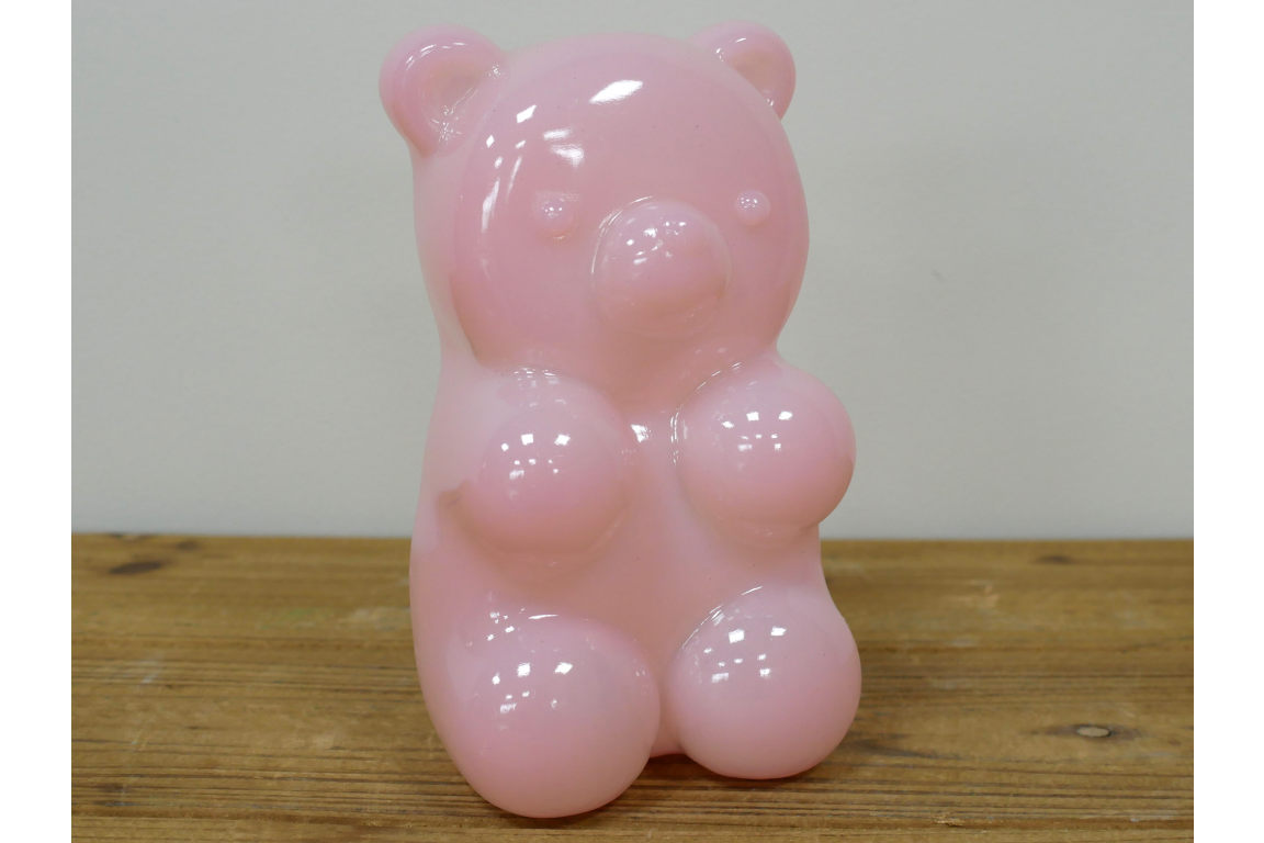 Pink Teddy Bear Ornament made from Resin
