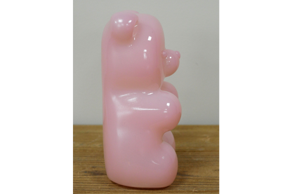 Pink Teddy Bear Ornament made from Resin