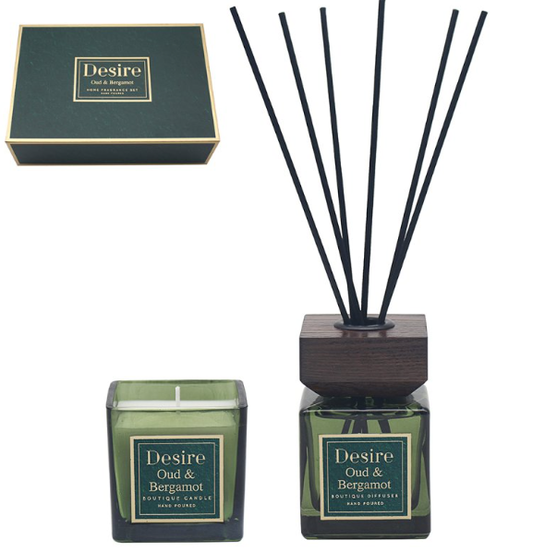 Oud & Bergamot candle & Diffuser Gift Set