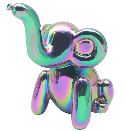 Balloon Elephant Ornament Iridescent, Modern Elephant Shaped Balloon Ornament