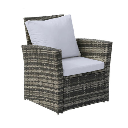 Rattan 4 seater garden furniture set