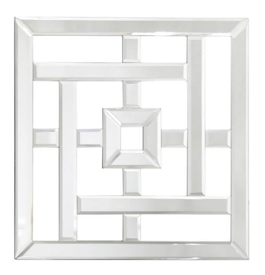 Geometric Squares Mirror wall art 40cm x 40cm