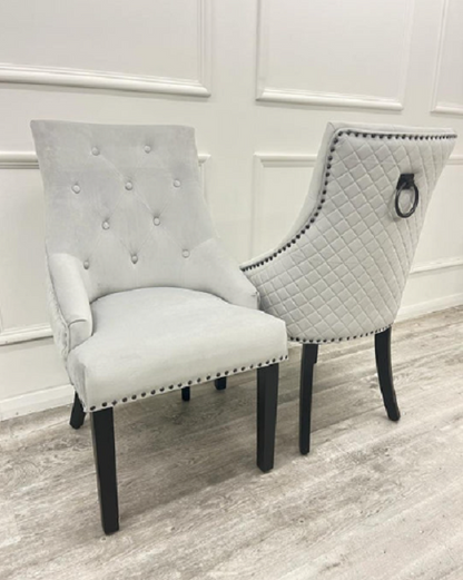 Grey door knocker chairs sale