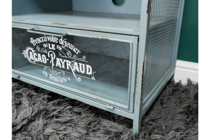 Quirky Blue Industrial TV Unit