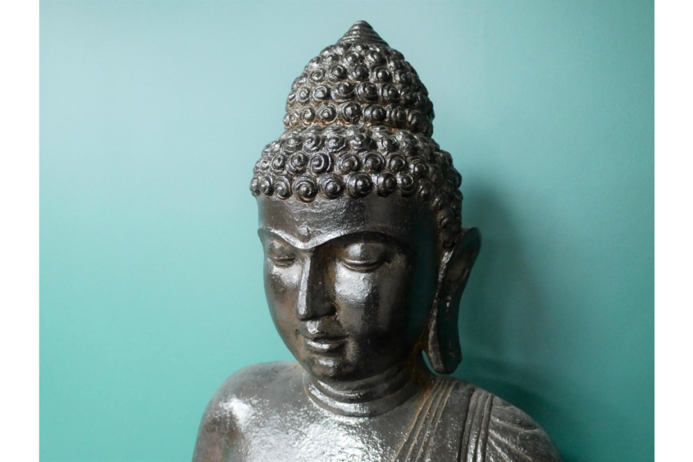 Large resin buddha statue, buddha ornament 157 cm high