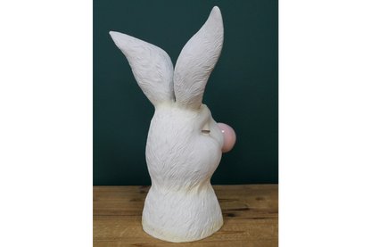 Art Deco Ornament Bunny Head Vase Blowing Bubblegum