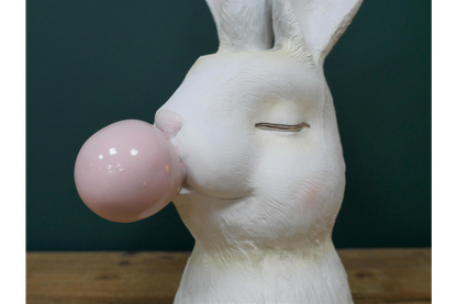 Art Deco Ornament Bunny Head Vase Blowing Bubblegum