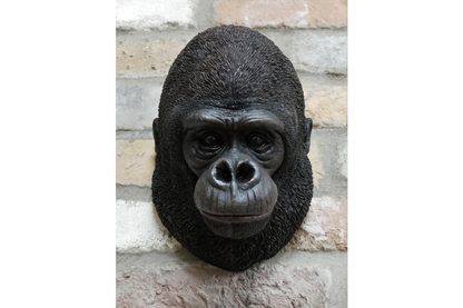 Gorilla Themed Wall Mounted Head, Animal Ornament