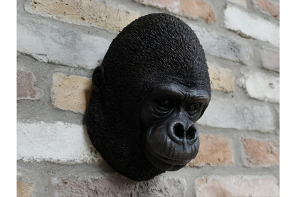 Gorilla Themed Wall Mounted Head, Animal Ornament