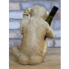 Cheeky Monkey Ornament Wine Holder, Gesture Monkey 30 cm high Gold Ornament