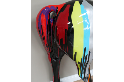 Stunning extra large multi coloured horse ornament, life size horse ornament