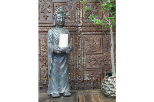 Indoor Buddha antique candle holder ornament 75cm high