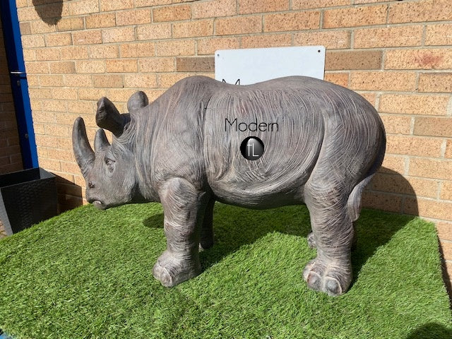 Baby Rhino Garden ornament, animal garden ornament