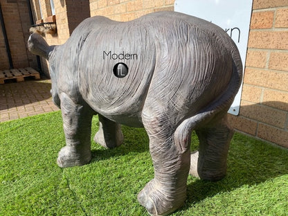 Baby Rhino Garden ornament, animal garden ornament