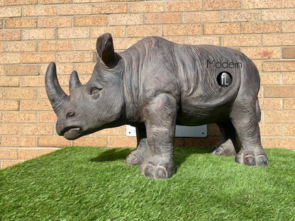 Baby Rhino Garden ornament, animal garden ornament