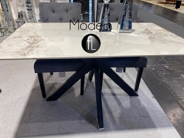 Milan ceramic 1.5 dining table, 150 cm ceramic dining table