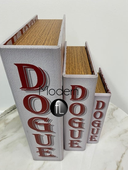 Designer Dog Book Box Set, dog lovers storage box set