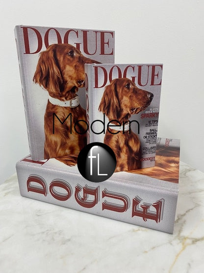 Designer Dog Book Box Set, dog lovers storage box set