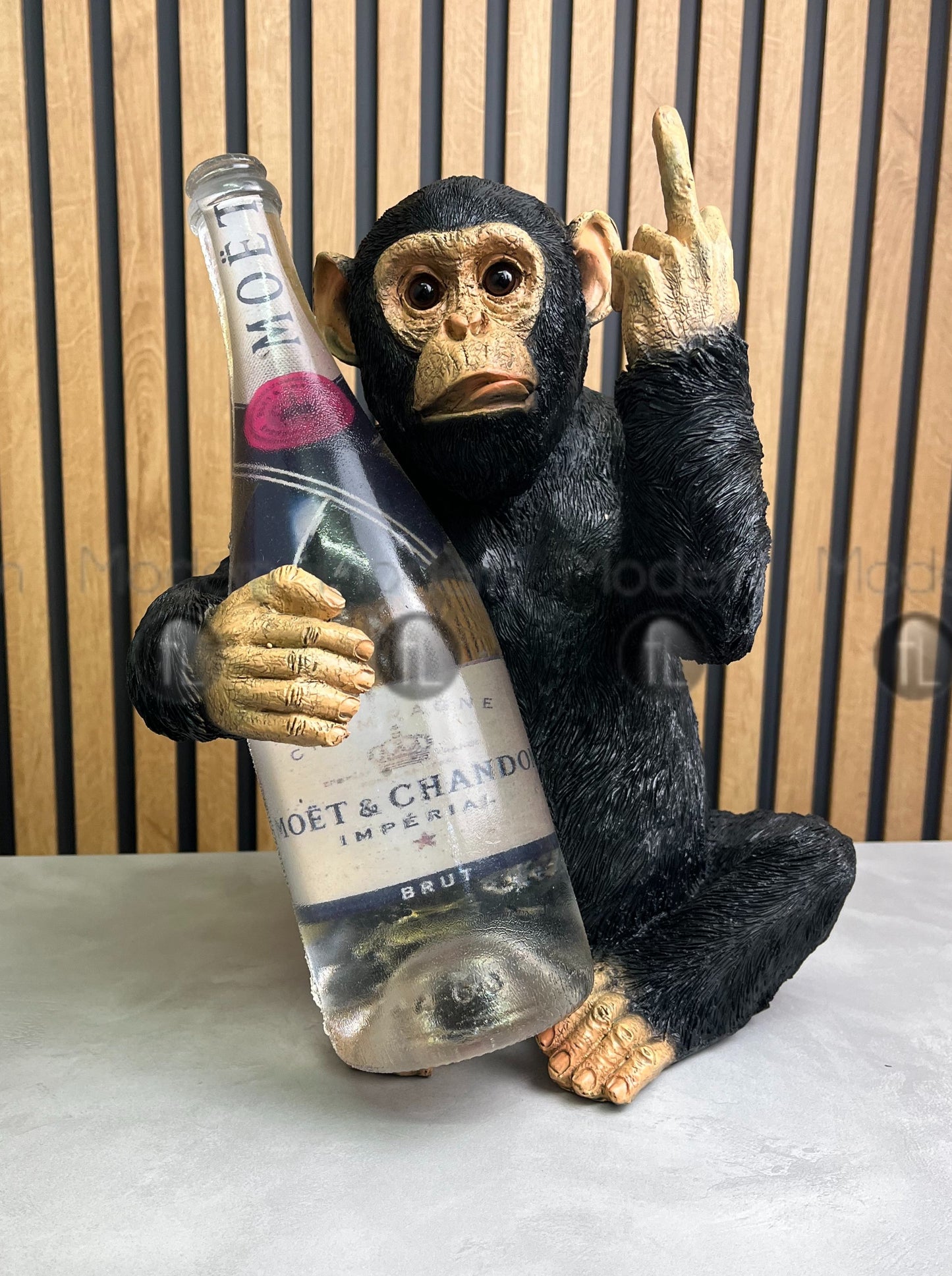 Cheeky Monkey Ornament WIne Holder Gesture Monkey