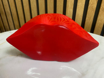 Resin Red Lips Ornament