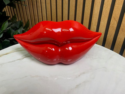 Resin Red Lips Ornament