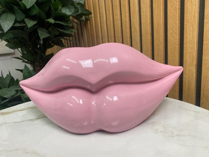 Resin Pink Lips Ornament