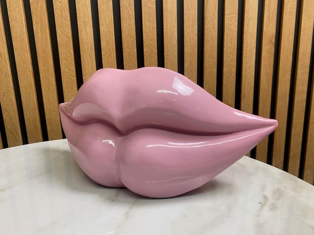 Resin Pink Lips Ornament