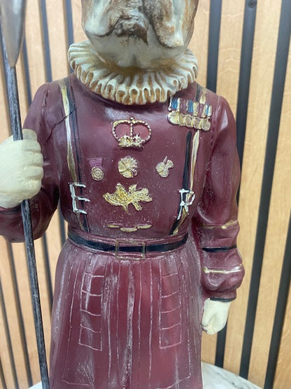 Large Queens Guard Bulldog ornament