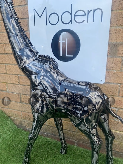 Metal Giraffe Garden Statue 104cm high