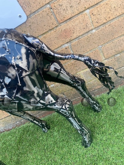 Metal Giraffe Garden Statue 104cm high