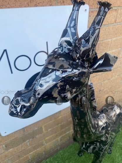 Metal Giraffe Garden Statue 104cm high