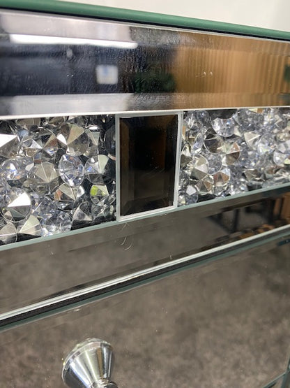 Mirrored Crushed Diamond Sideboard