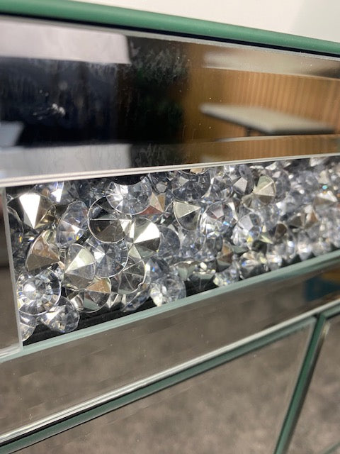 Mirrored Crushed Diamond Sideboard