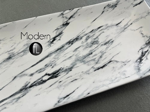 Decorative Marble Effect Plate, ceramic marble effect plate